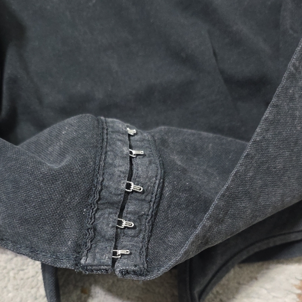 Zara Black Corset Short Sleeve Top - Picture 3 of 5
